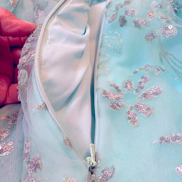 Corset Style Lace Up Back Pageant Prom Formal Quinceañera Dress Size Small - Picture 13 of 14